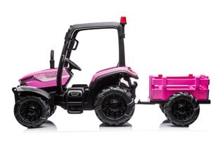 Elektriskais traktors bērniem BLT-206, rozā krāsā cena un informācija | Bērnu elektroauto | 220.lv