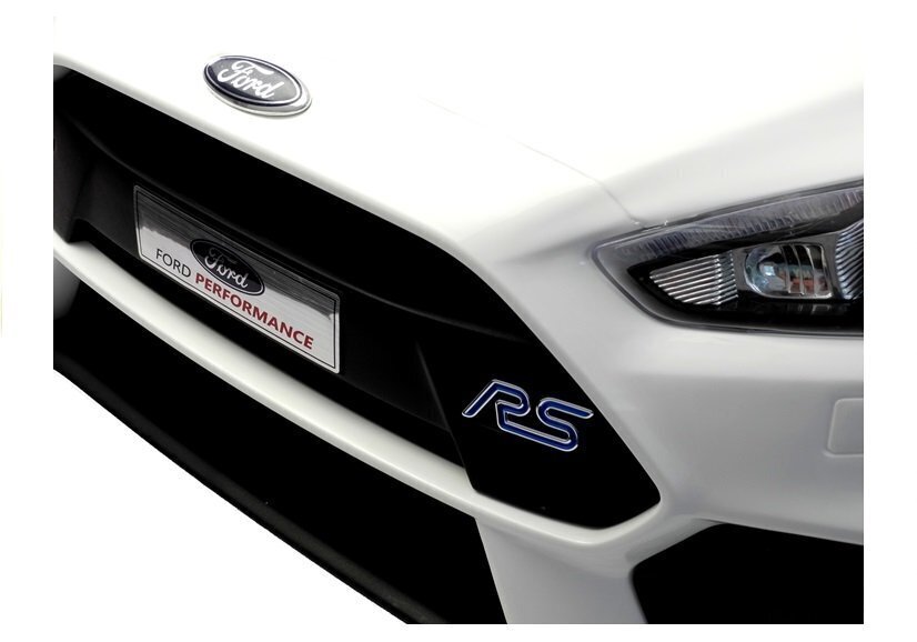 Ford Focus RS, vienvietīgs elektromobilis bērniem, balts cena un informācija | Bērnu elektroauto | 220.lv