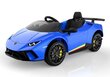 Lamborghini Huracan elektromobilis bērniem, zils цена и информация | Bērnu elektroauto | 220.lv