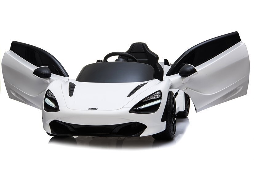 McLaren 720S vienvietīgs elektromobilis bērniem, balts cena un informācija | Bērnu elektroauto | 220.lv