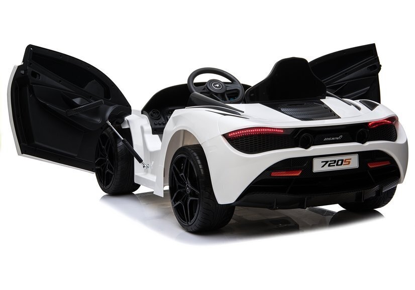 McLaren 720S vienvietīgs elektromobilis bērniem, balts cena un informācija | Bērnu elektroauto | 220.lv