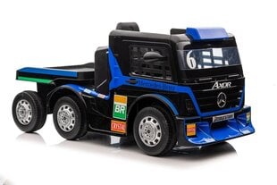 Mercedes-Benz Axor XMX622 vienvietīgs elektromobilis ar piekabi, zils cena un informācija | Bērnu elektroauto | 220.lv