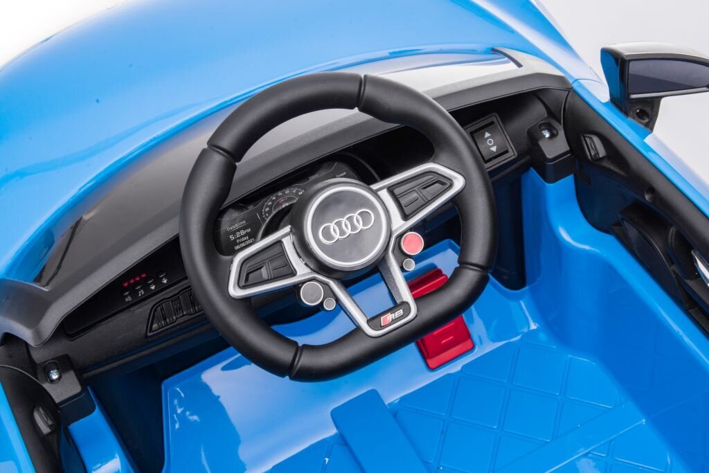 Vienvietīga elektriskā automašīna bērniem AUDI R8 A300, zila цена и информация | Bērnu elektroauto | 220.lv