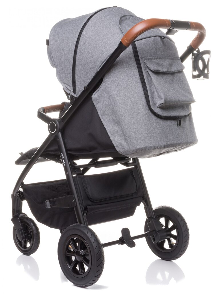 Ratiņi 4Baby Stinger Air, Light Grey cena un informācija | Bērnu rati | 220.lv