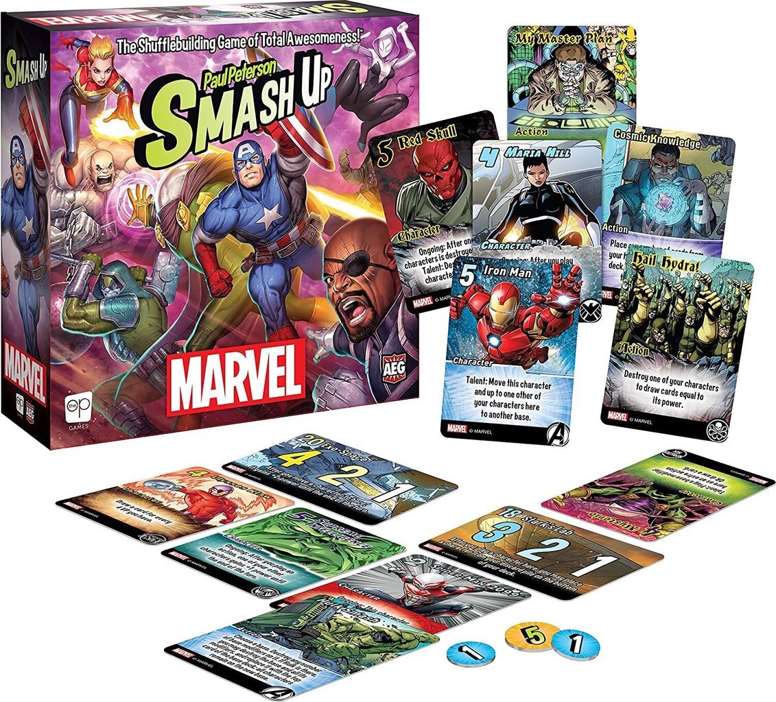 Galda spēle Smash Up, Marvel, EN cena un informācija | Galda spēles | 220.lv