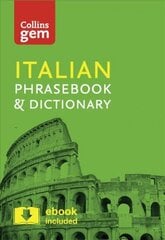 Collins Italian Phrasebook and Dictionary Gem Edition: Essential Phrases and Words in a Mini, Travel-Sized Format 4th Revised edition, Collins Italian Phrasebook and Dictionary Gem Edition: Essential Phrases and Words in a Mini, Travel Sized Format цена и информация | Путеводители, путешествия | 220.lv