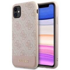 Oriģināls vāciņš GUESS - 4G Stripe Collection - IPhone 11/Xr , rozā цена и информация | Чехлы для телефонов | 220.lv