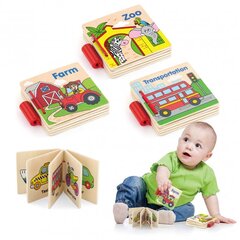 Koka grāmatiņa mazulim, 1 gab. cena un informācija | Rotaļlietas zīdaiņiem | 220.lv