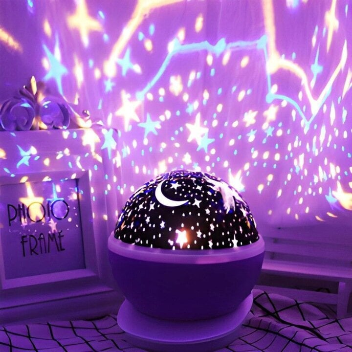 Mini Magic LED bumbiņa nakts gaisma - gaismas projektors цена и информация | Lampas bērnu istabai | 220.lv