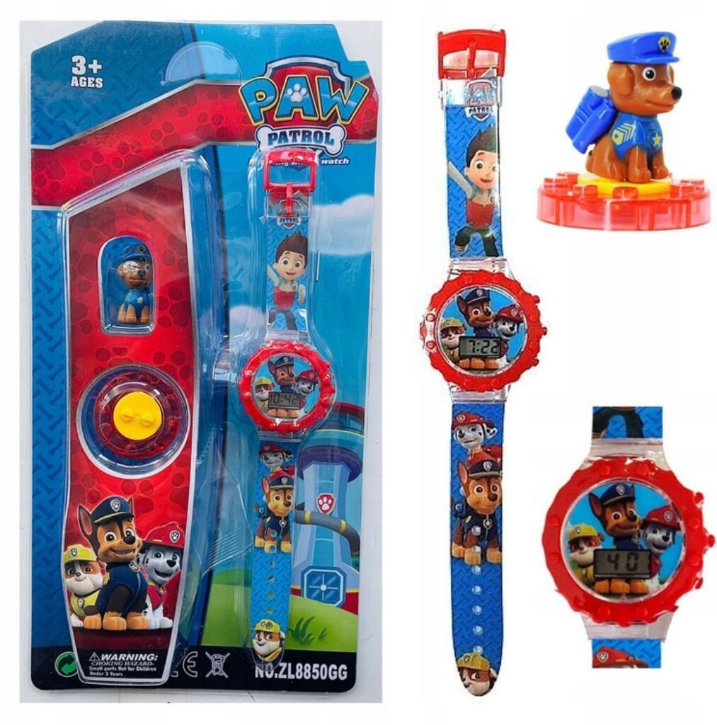 Paw Patrol ratiņtālruņi bērniem un digitālais pulkstenis цена и информация | Attīstošās rotaļlietas | 220.lv