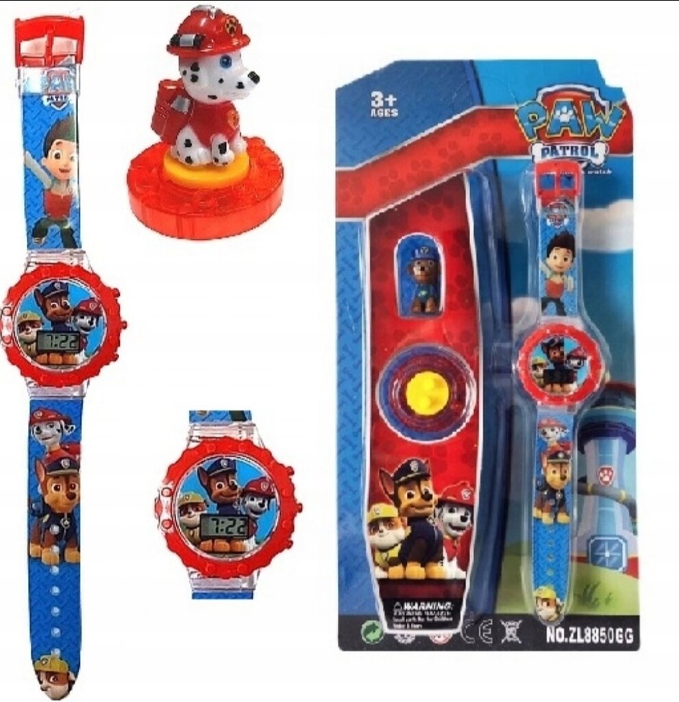Paw Patrol ratiņtālruņi bērniem un digitālais pulkstenis цена и информация | Attīstošās rotaļlietas | 220.lv