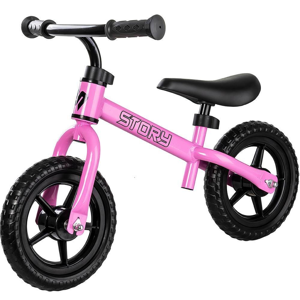 Balanca skrejritenis - Story Run Racer Balance Bike - Rozā цена и информация | Balansa velosipēdi | 220.lv