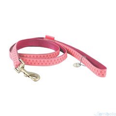Кожаный поводок Amibelle для собак Mac, розовый цвет цена и информация | Поводки для собак | 220.lv