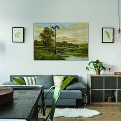 Pie sienas apdrukāts kanvas ar meža ainavu interjera dekoru - 120 x 78 cm cena un informācija | Gleznas | 220.lv