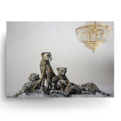 Sienas plakāts ar Leopards interjera dekoru - 120 x 81 cm цена и информация | Картины | 220.lv