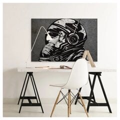 Sienas plakāts Banksy Graffiti Monkey Astronaut interjera dekors - 120 x 83 cm cena un informācija | Gleznas | 220.lv