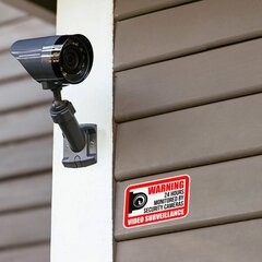 Vinila sienas uzlīme CCTV - 10 gab, 20 cm cena un informācija | Dekoratīvās uzlīmes | 220.lv