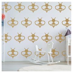Vinila sienas uzlīmes zelta bites Interjera dekors - 40gb, 20cm cena un informācija | Dekoratīvās uzlīmes | 220.lv