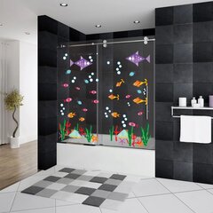Vinila uzlīme stikla virsmām zivju tvertņu akvārija interjera dekors vannas istabai cena un informācija | Dekoratīvās uzlīmes | 220.lv