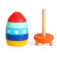 Деревянный сортировщик форм - Ракета цена и информация | Игрушки для малышей | 220.lv