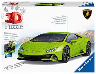 Пазл 3D Vehicles Lamborghini Huracan Evo Verde, 108 дет. цена и информация | Пазлы | 220.lv