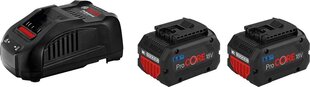 Системная батарея Bosch Professional 18V: 2x батарея Procore18V 5,5 AH (18V, 955 г) + зарядное устройство GAL 1880 CV (ток зарядки 8 A) цена и информация | Аккумуляторы для пылесосов | 220.lv