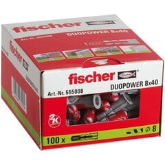 Штифты Fischer 8 x 40 мм, 100 штук цена и информация | Для укрепления | 220.lv