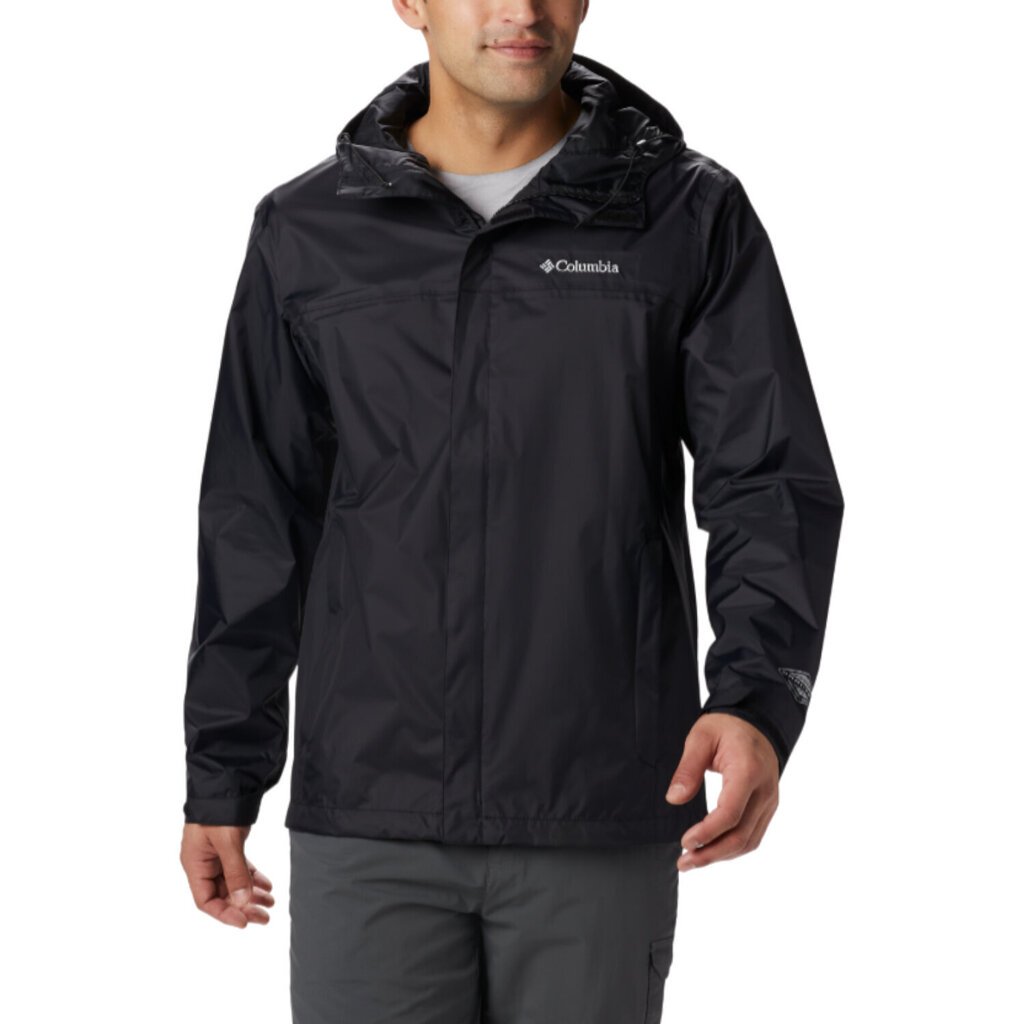Columbia Watertight II Rain Jacket, Vīriešu jaka, Melna cena un informācija | Vīriešu virsjakas | 220.lv