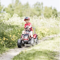 Minamatic traktors ar piekabi - Valtra S4, sarkans cena un informācija | Rotaļlietas zēniem | 220.lv