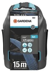 Tekstila šļūteņu komplekts ar uzglabāšanas somu Gardena Liano™ Xtreme, 15 m cena un informācija | Laistīšanas sistēmas | 220.lv