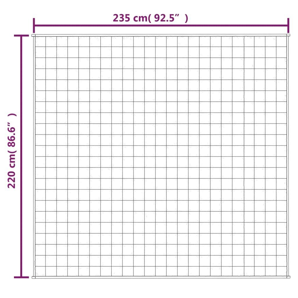 vidaXL smaguma sega, zila, 220x235 cm, 15 kg, audums cena un informācija | Segas | 220.lv