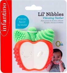 INFANTINO Lil´ nibbles Vibrējošais zobgrauznis - ābols cena un informācija | Zobu riņķi | 220.lv
