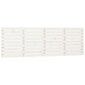 vidaXL sienas galvgalis, balts, 186x3x63 cm, priedes masīvkoks cena un informācija | Gultas | 220.lv