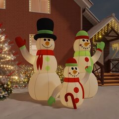 Pripučiama sniego senių šeima su led lemputėmis, 360cm cena un informācija | Ziemassvētku dekorācijas | 220.lv