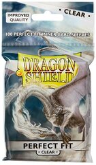 Dragon Shield Standard Perfect Fit Sleeves – Clear/Clear (100 Pcs) цена и информация | Настольные игры, головоломки | 220.lv