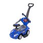 Bērnu staigulis-stumjamā rotaļlieta Mega Car Delux 381 trīs vienā, zila cena un informācija | Rotaļlietas zīdaiņiem | 220.lv