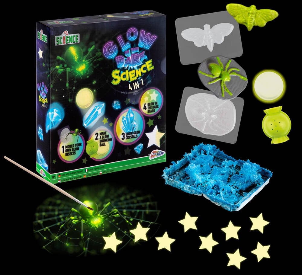 Zinātnieka komplekts 4in1 Glow in the Dark цена и информация | Attīstošās rotaļlietas | 220.lv