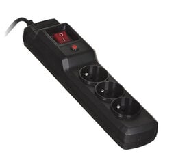 Pagarinātājs, Activejet COMBO 3GN 5M black power strip with cord cena un informācija | ActiveJet Mājai un remontam | 220.lv