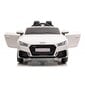 Audi TTRS vienvietīgs elektroauto bērniem, balts cena un informācija | Bērnu elektroauto | 220.lv