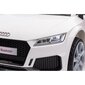 Audi TTRS vienvietīgs elektroauto bērniem, balts цена и информация | Bērnu elektroauto | 220.lv