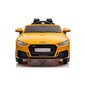 Audi TTRS vienvietīgs elektroauto bērniem, dzeltens cena un informācija | Bērnu elektroauto | 220.lv