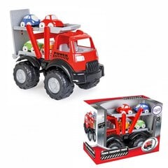 Traktors 50 cm ar 4 automašīnām Power Woopie cena un informācija | Rotaļlietas zēniem | 220.lv