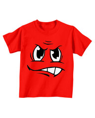 Детская футболка "Сердитое лицо" цена и информация | Оригинальные футболки | 220.lv