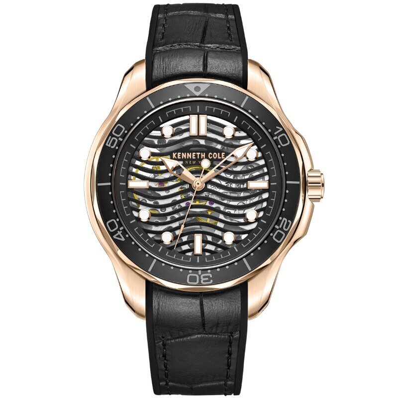 Vīriešu pulkstenis Kenneth Cole Automatic KCWGR2220901 cena un informācija | Vīriešu pulksteņi | 220.lv