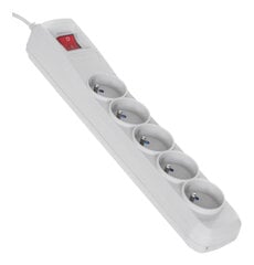 Pagarinātājs, Activejet grey power strip with cord ACJ COMBO 5G/5M/BEZP. AUT/S цена и информация | Удлинители | 220.lv