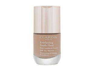 Grima pamats Clarins Everlasting Youth Fluid Foundation Spf15 108.3 Organza, 30 ml cena un informācija | Grima bāzes, tonālie krēmi, pūderi | 220.lv