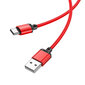 Borofone Cable BX87 Sharp - USB līdz C tipam - 3A 1 metrs sarkans цена и информация | Savienotājkabeļi | 220.lv