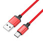 Borofone Cable BX87 Sharp - USB līdz C tipam - 3A 1 metrs sarkans цена и информация | Savienotājkabeļi | 220.lv