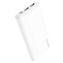 Borofone Power Bank 10000mAh BJ24 - 2xUSB - balts cena un informācija | Lādētāji-akumulatori (Power bank) | 220.lv