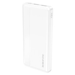 Borofone Power Bank 10000mAh BJ24 - 2xUSB - balts цена и информация | Зарядные устройства Power bank | 220.lv